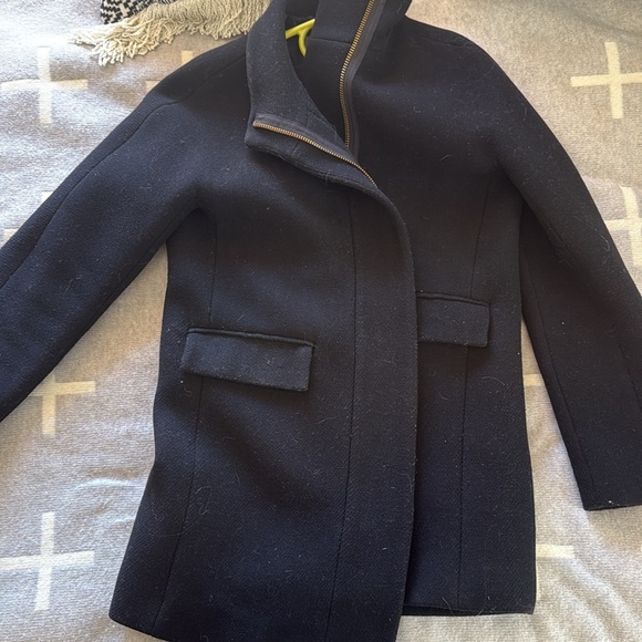 J.Crew City Coat W Size 4 black - Picture 4 of 5